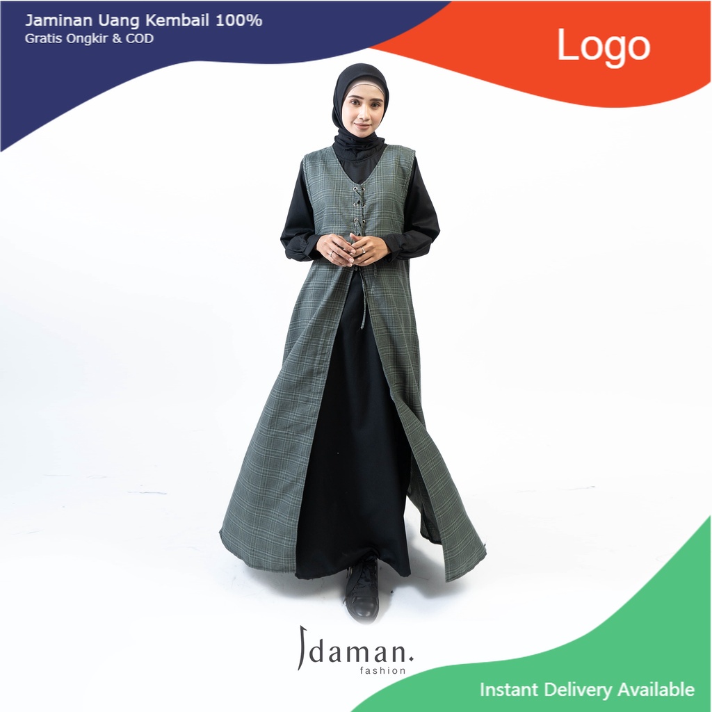 Adiba Dress - Idaman Fashion - Dress Muslim Wanita