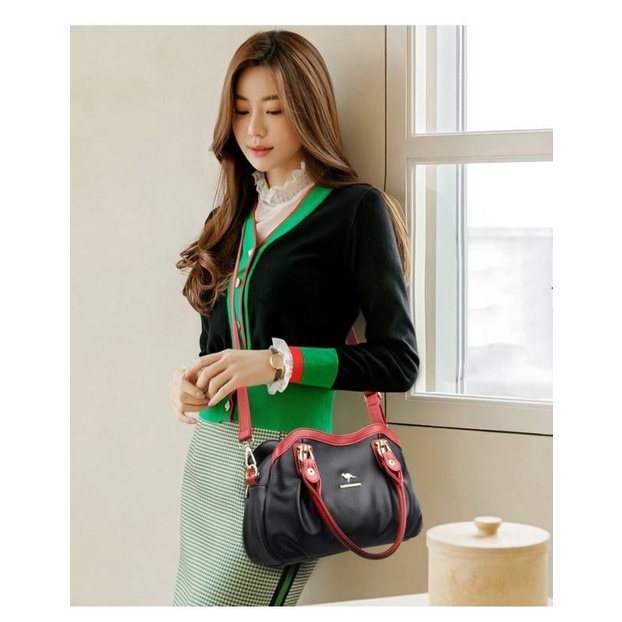 WaisTbagS{{BISA COD}}tas selempang kulit sintetis wanita KANGGURU