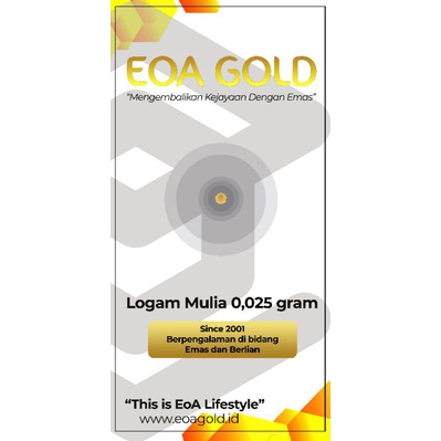 EOA Gold 0,025gr dan 0,05gr