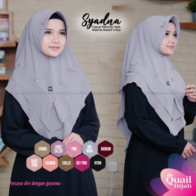 SYADNA  QUAIL -  PROMO JILBAB QUAIL - ORIGINAL QUAIL HIJAB