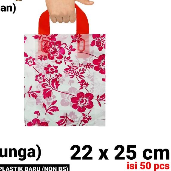 

KANTONG HIDANGAN 22x25 CM - PLASTIK BAJU - SOFT HANDLE MOTIF BUNGA - 1.PUTIH Bg PINK