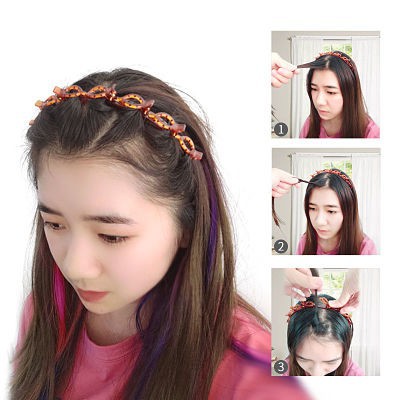 Bando Jepit Twister /Bando Jepit Rambut Korea 2in1 Simpel dan Termurah