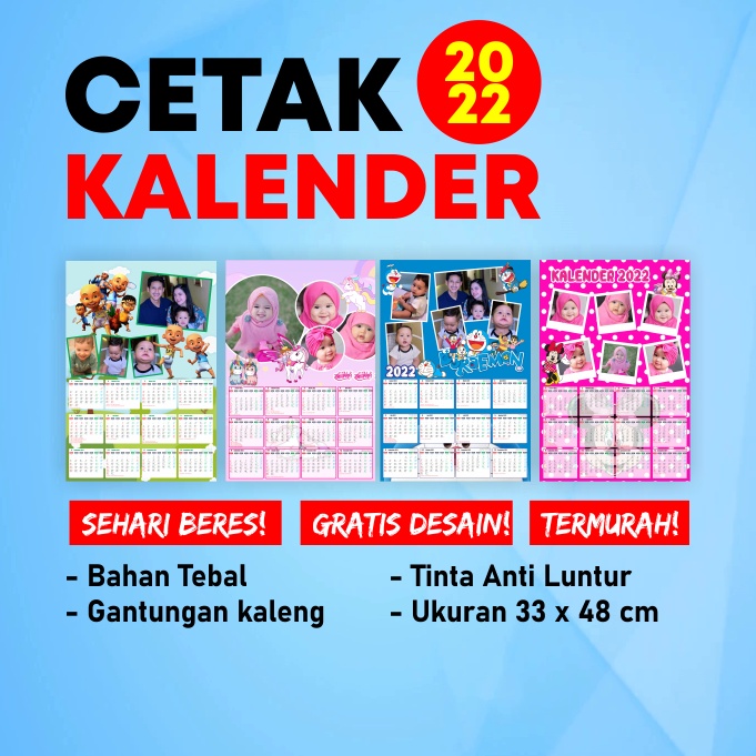 

Kalender Custom 2022 | Gratis Free Desain | Termurah | Cetak Kalender | Tanpa Minimal Order