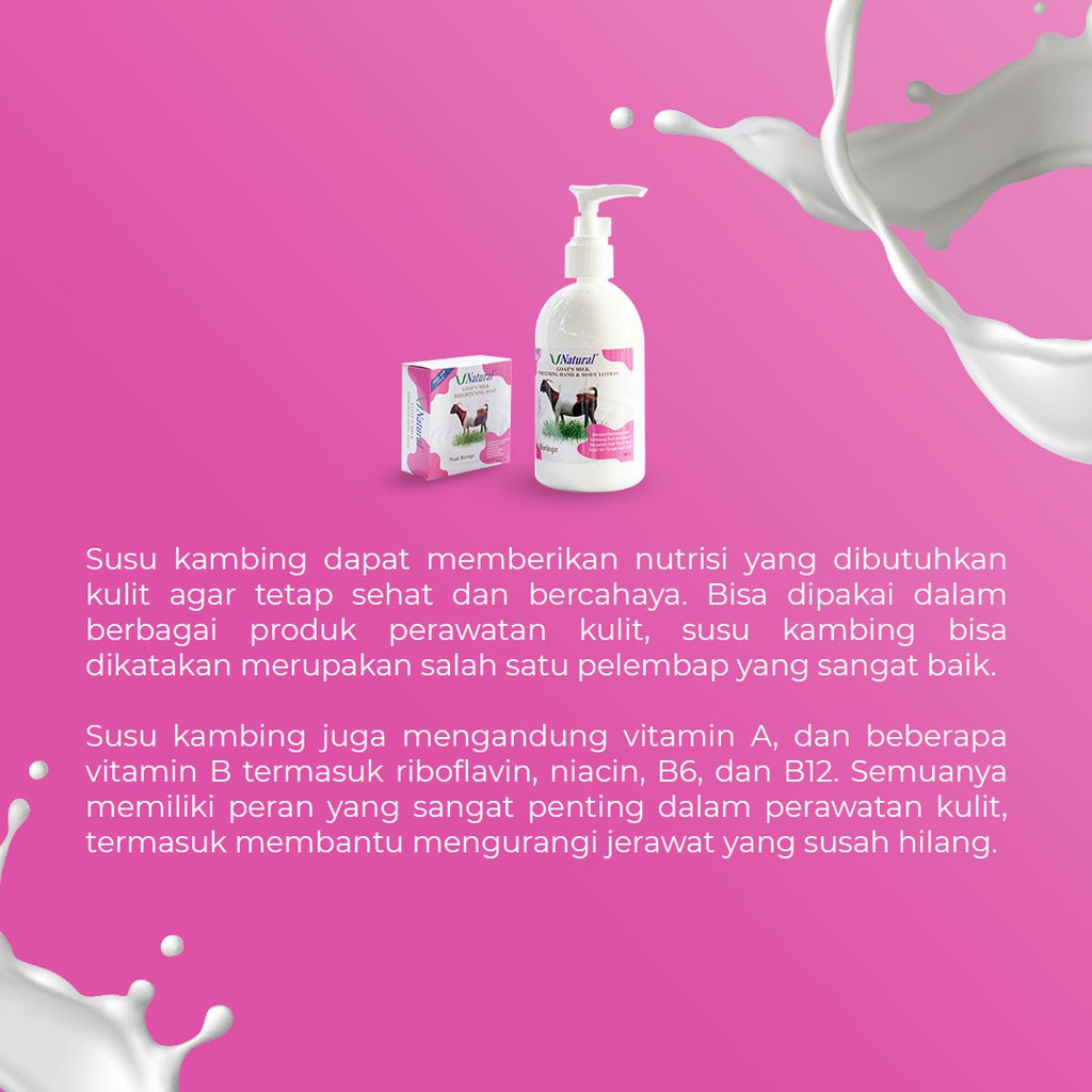 V Natural Temulawak Goats &amp; Mamaya Soap Batang - BPOM 100% Original