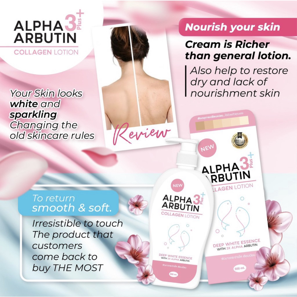 Precious Skin Alpha Arbutin 3+++ 3 in 1Whitening Booster Serum Set / Lotion / Body Serum / AA Powder