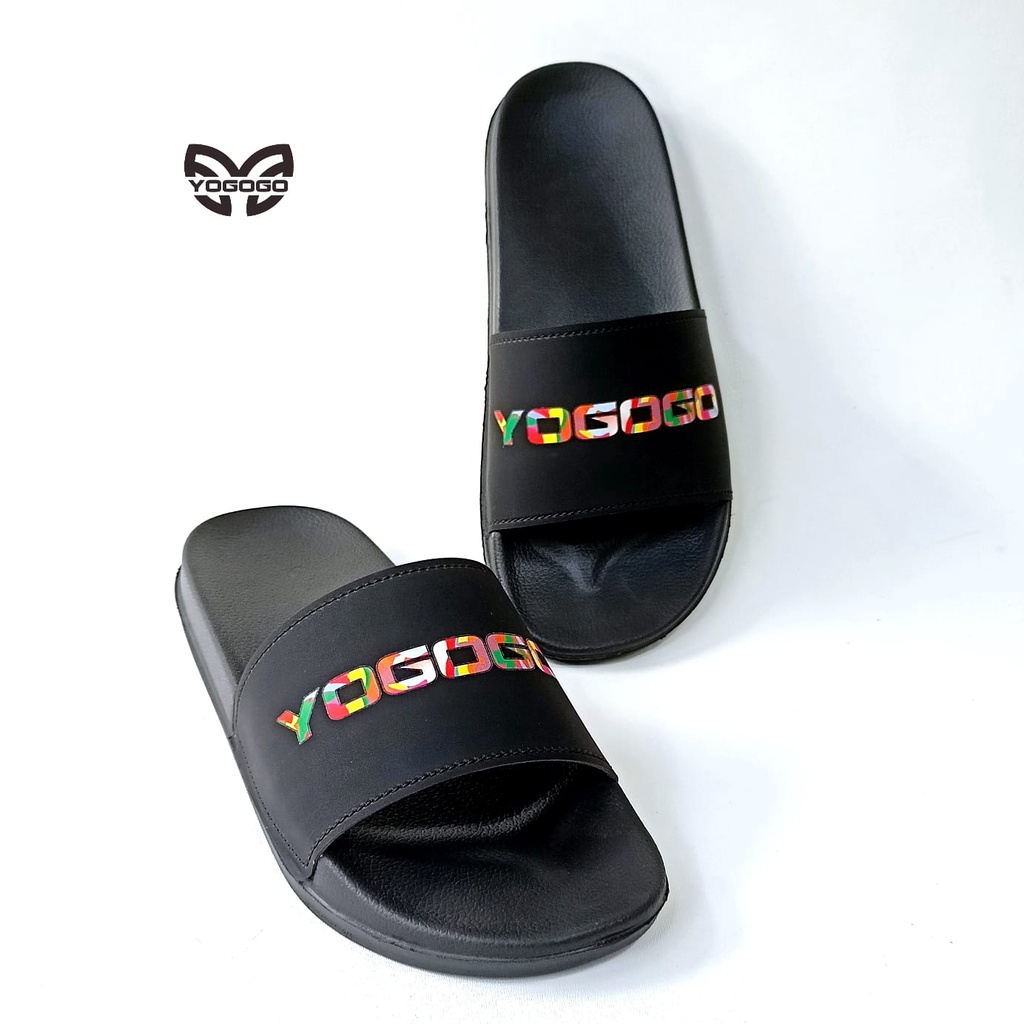 Sandal Slide Sendal Selop Yogogo Full Colour Ready Size 36-43