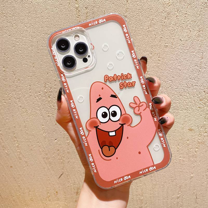 Couples Spongebob Silicone Case OPPO A3S A31 A5 A9 A7 AS5 A12 A11K A5 A76 A33 F9 A52 A92 F11 A16 A54 A74 A95 A96 A36 2F 4 5F 6Z 7 8 C12 C15 C25 C31 C35 9i Cover