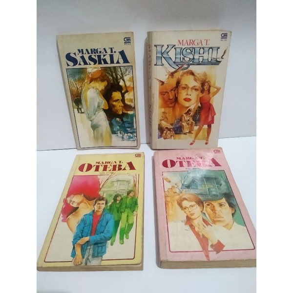 Paket trilogi novel Marga T. Saskia Kishi Oteba 1 dan 2. Preloved