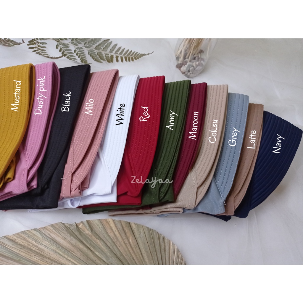 Kerudung Khimar Instan Hijab Sporty pet bahan Jersey Olahraga Volly Basket | Bergo Sport