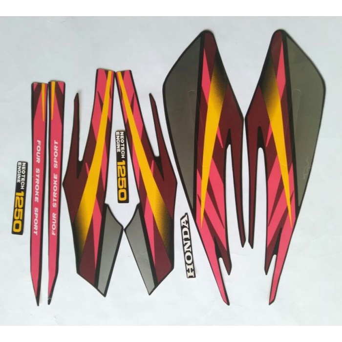 stiker striping Honda Gl max 1998 hitam--merah