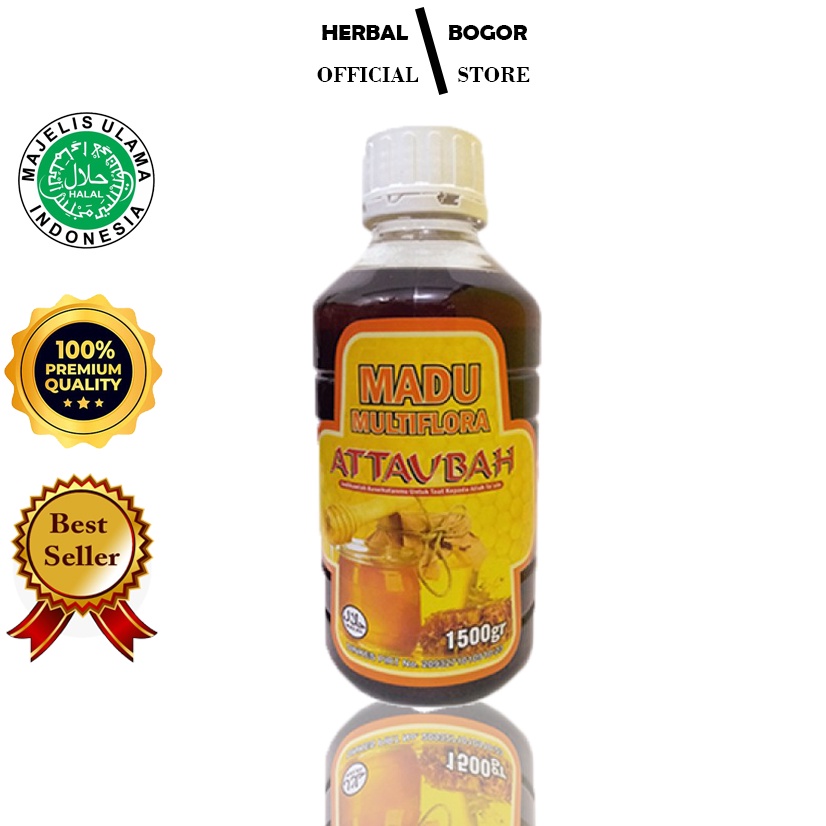 

Multiflora Attaubah 1500gr | Madu Murah | Madu murni 1,5 kg Untuk Kesehatan dan Stamina