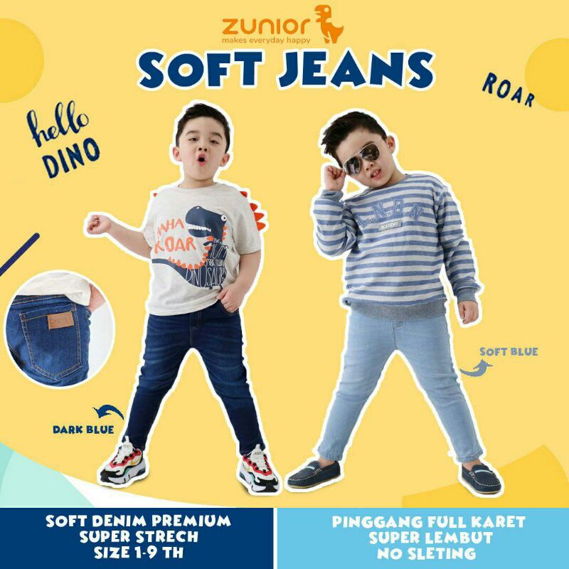 Celana Jeans Anak Zunior 1-9 Tahun