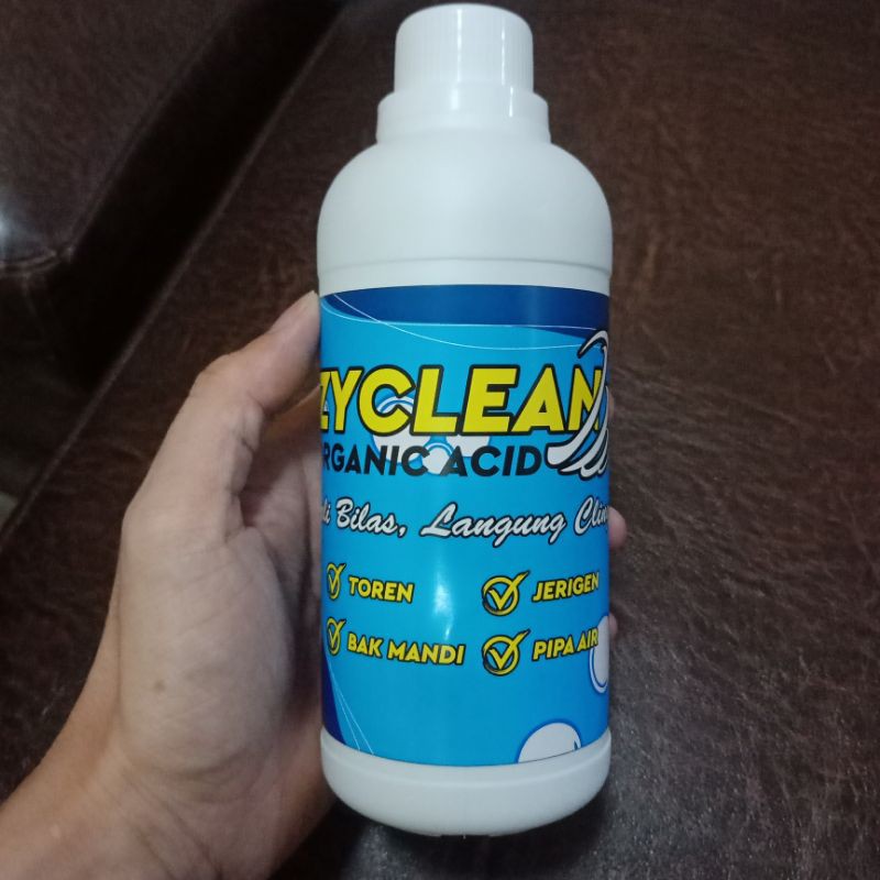 ZYCLEAN organic acid pembersih toren,bak mandi,jerigen,pipa air
