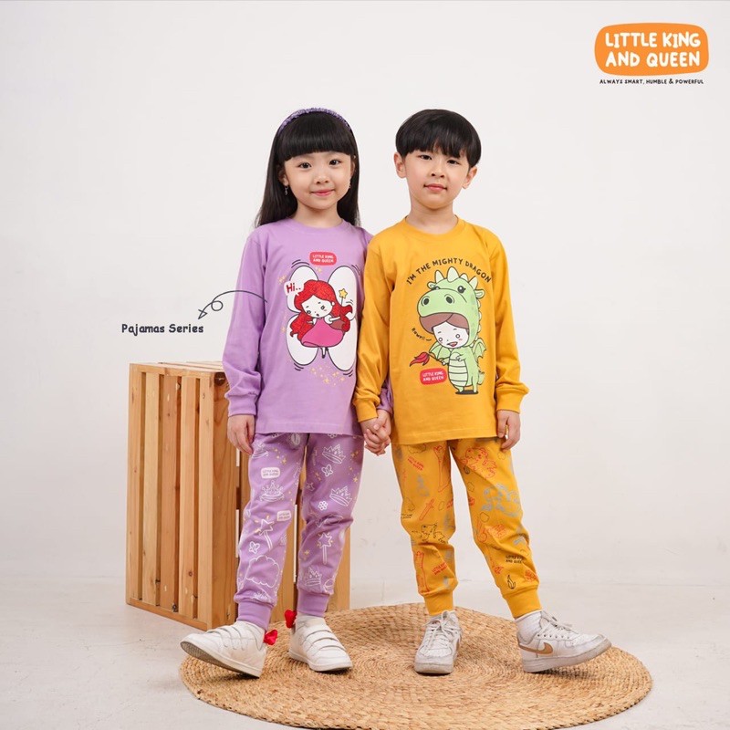 Piyama Anak Pajamas Negeri Dongeng Little King Queen