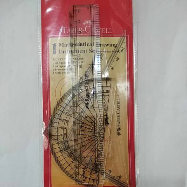 

Penggaris set Faber Castell