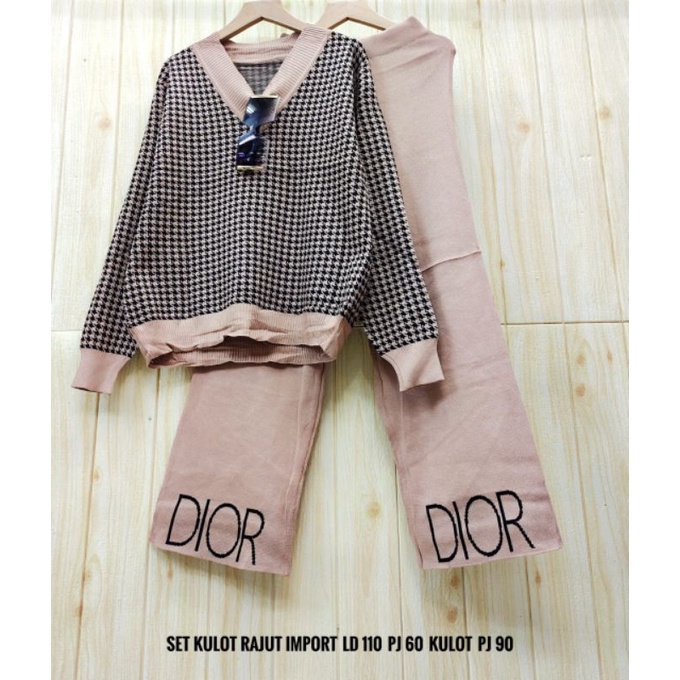 oneset kulot rajut import/fashion wanita modern