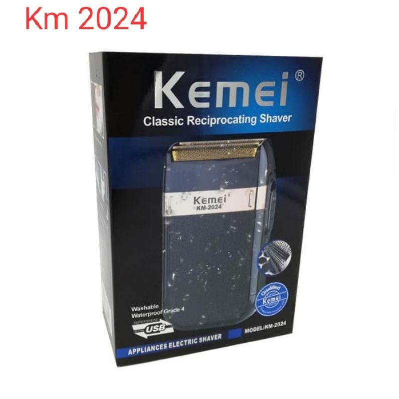 KEMEI km 2024 Mesin cukur jenggot. mesin cukur kumis elektrik
