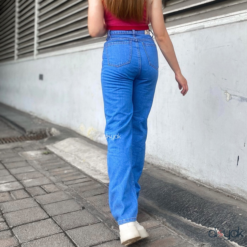 DISYAK - Mom Loose Ultra Highwaist Jeans Medium Blue 400-500