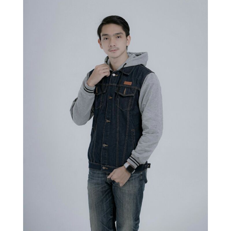 JAKET JEANS PRIA-JAKET JEANS ARIEL-JAKET JEANS PRIA KUPLUK-JAKET HODIE PRIA
