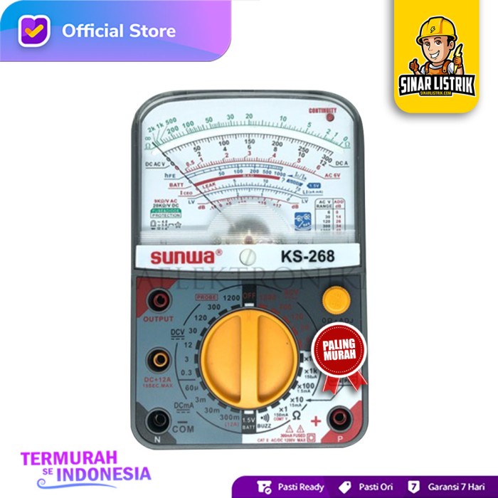 Multi Tester SUNWA KS-268 Avometer Multimeter Analog High Quality l NEW21