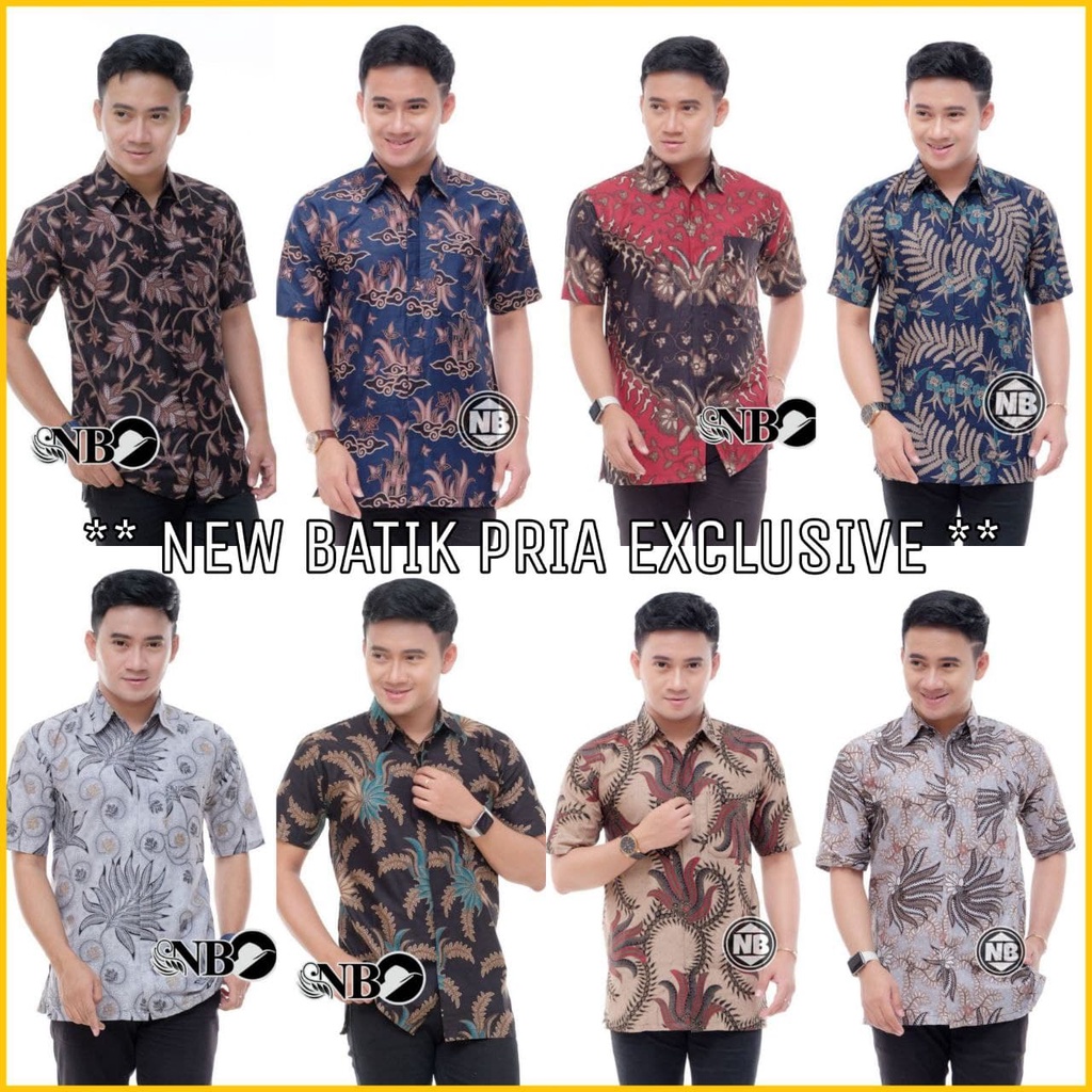 BAJU BATIK PRIA ABADI BATIK KEMEJA BATIK PRIA LENGAN PENDEK