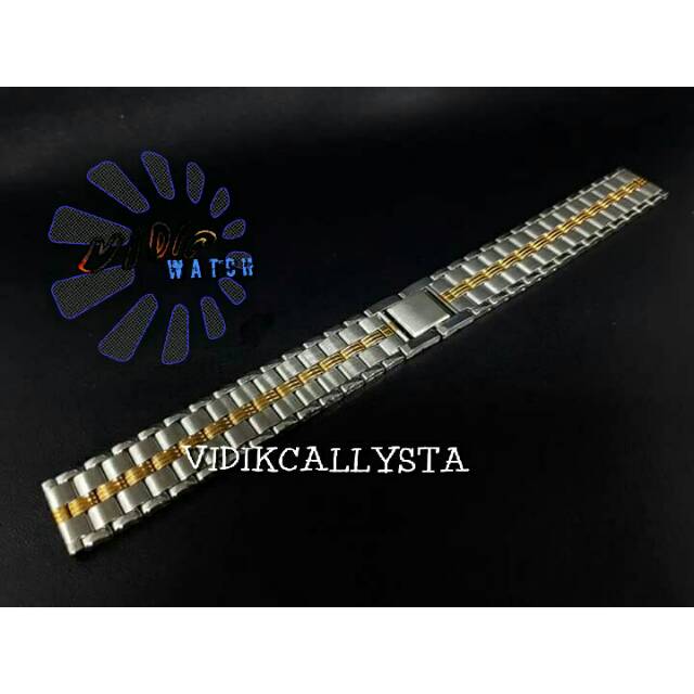 TALI JAM TANGAN RANTAI KOMBINASI 18 MM STAINLESS STELL