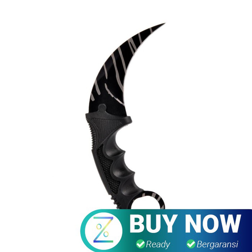 Vastar Pisau Karambit CS GO Collector Knife - H10 - Black with White S