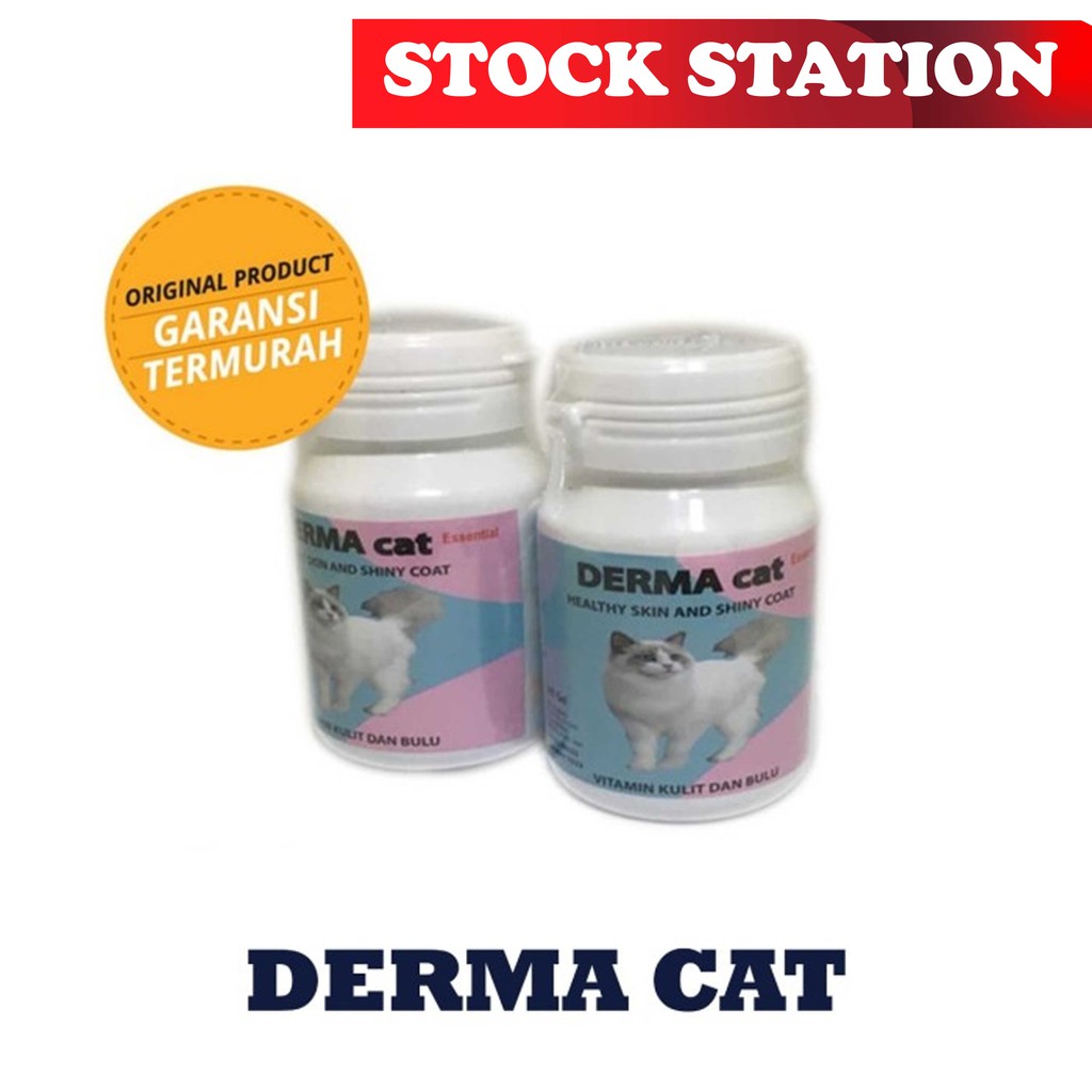 DERMA CAT - Vitamin Bulu &amp; Kulit Kucing Mengkilap Anti Rontok Dermacat