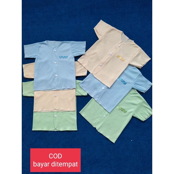 6 Pcs Baju Bayi Newborn Lengan Pendek