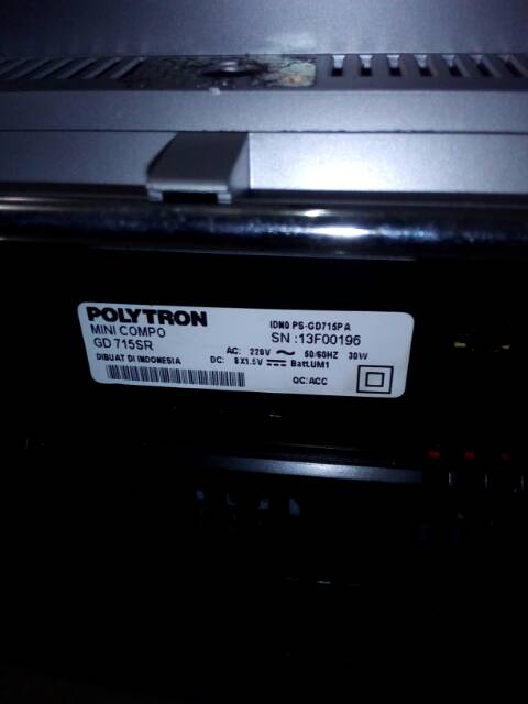 Cuci gudang compo dvd POLYTRON GD 715sr
