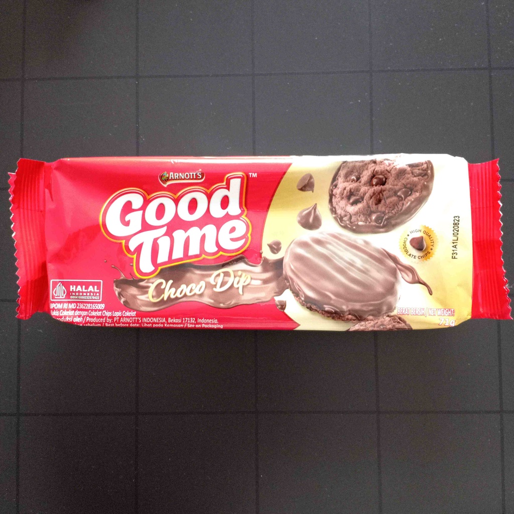 Good Time GoodTime Double Dip Choc Classic Rainbow Coffee Biskuit Coklat Cokelat Kukis Cookie Cookies Snack Cemilan Camilan Anak