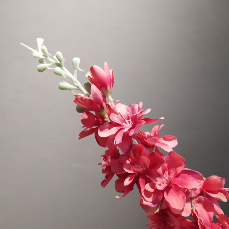 BUNGA ARTIFICIAL FLOWER SNAPDRAGON /BUNGA PLASTIK-Merah