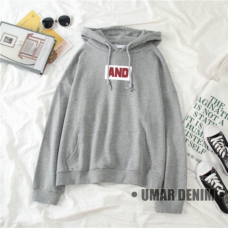 And Hoodie Pria Wanita Unisex Korean Style Bahan Fleece