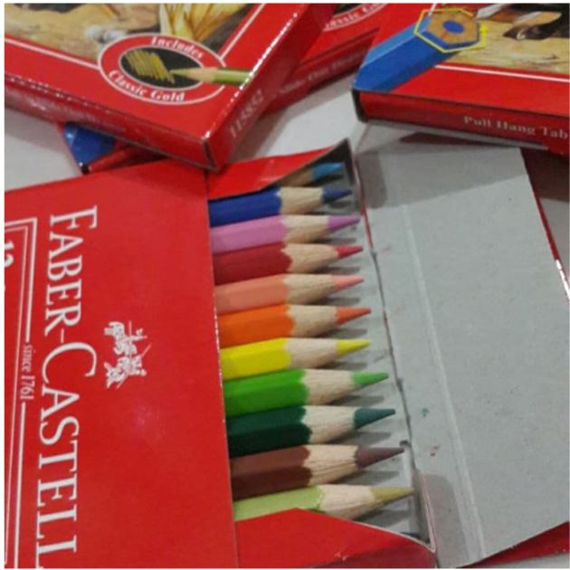 

FABER CASTELL Pensil Warna 12 Warna Panjang