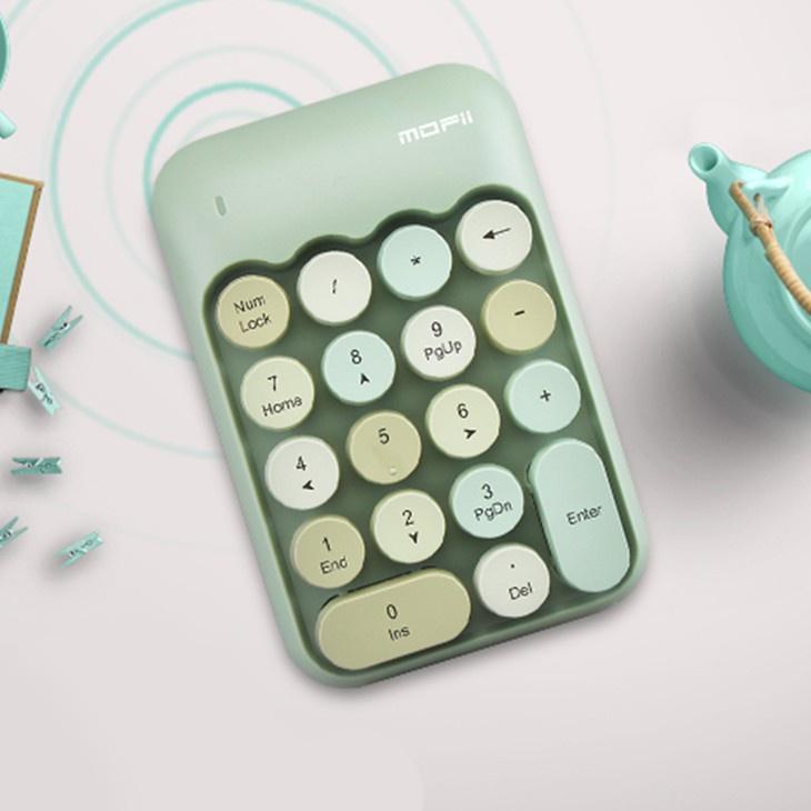 Serba baru--MOFII Keyboard Numeric Wireless Mechanical Keyboard Keyboard Bluetooth Candy Mouse Wirel