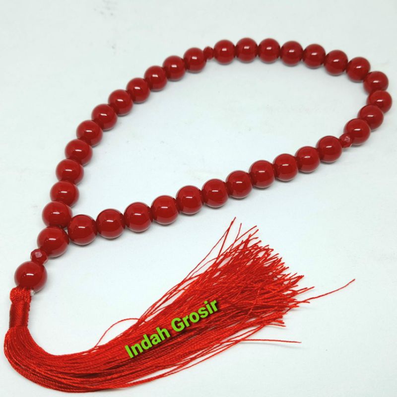 TASBIH BATU MARJAN 10MM 33BUTIR ORIGINAL