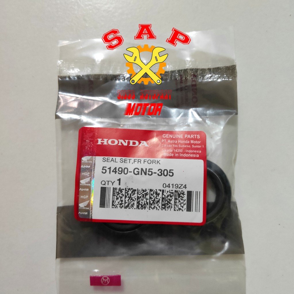 Seal Shock Depan Grand / Seal Shock Supra / Kharisma / Vario / Honda 51490-GN5-305