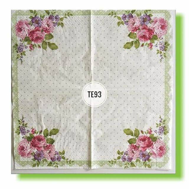 Tisu Decoupage Eropah 33x33 cm TE 93