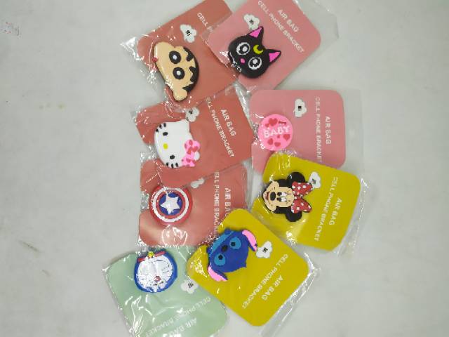 Pop socket - tempelan belakang hp -tempelan hp kartun - i ring silikon