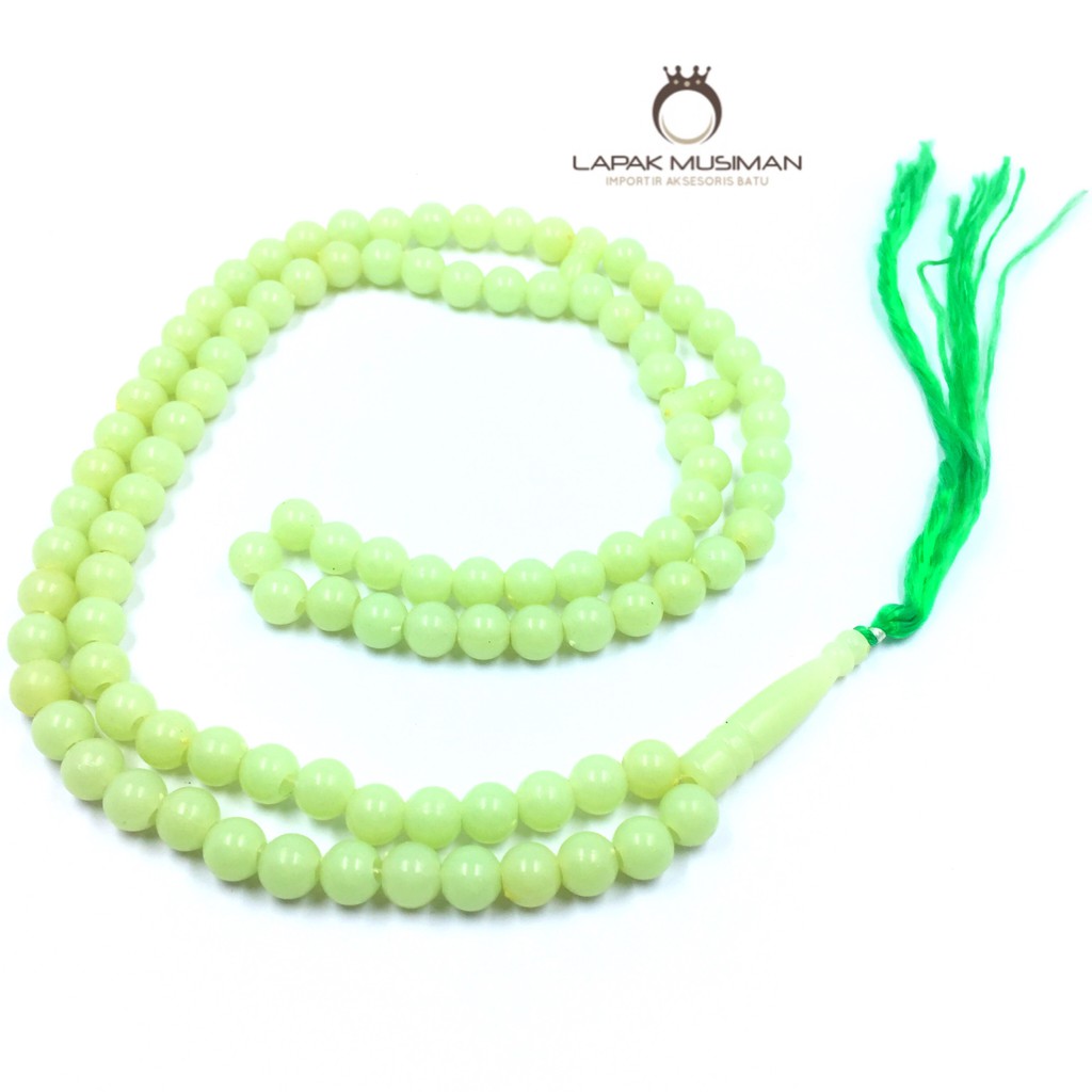 [Bayar di Tempat] Tasbih Fosfor Nyala 99 Butir Ukuran 8mm