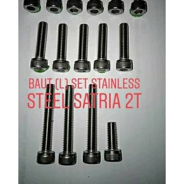 Baut set blok mesin satria 2tak satria lumba satria hiu lscm Malaysia
