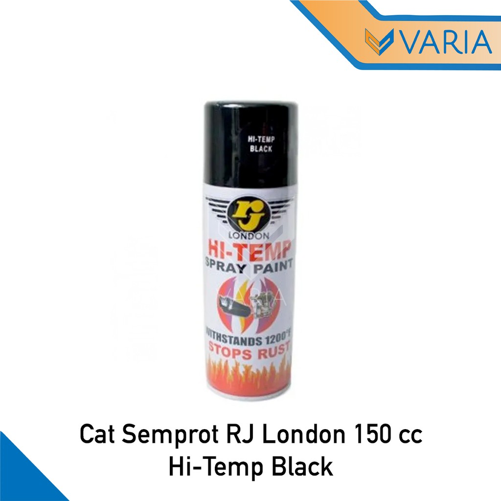 Cat Semprot Pylox Pilox RJ London Hi Temp Black 150 cc Tahan Panas