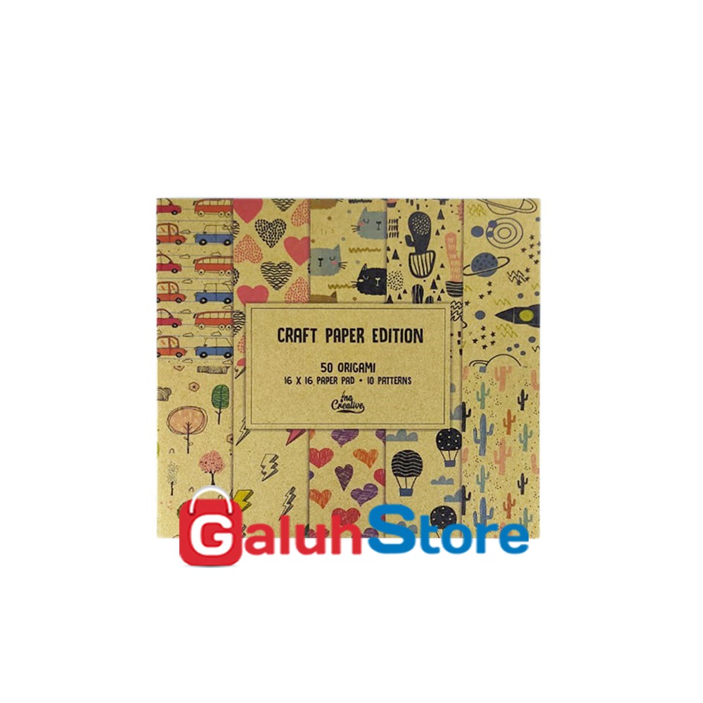 

Ina Kertas Origami Craft / Kertas Lipat 16 x 16 Isi 50 Lembar