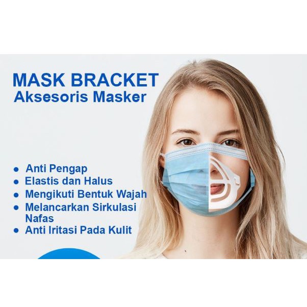 (NCS) COD Peyangga Masker 3D Mask Bracket SILICONE PLASTIK LENTUR braket