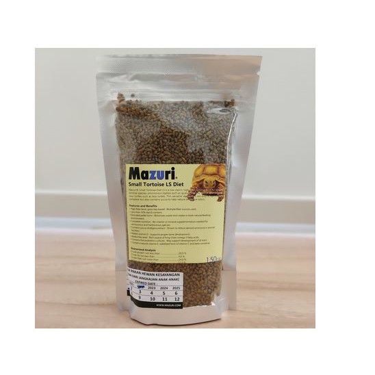 Mazuri Small Tortoise LS 150gr makanan kura darat Torto 150 gram