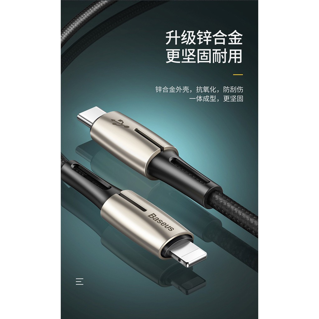 Baseus Waterdrop Data Cable Type-C to iP Lightning PD 18W Original100%Asli