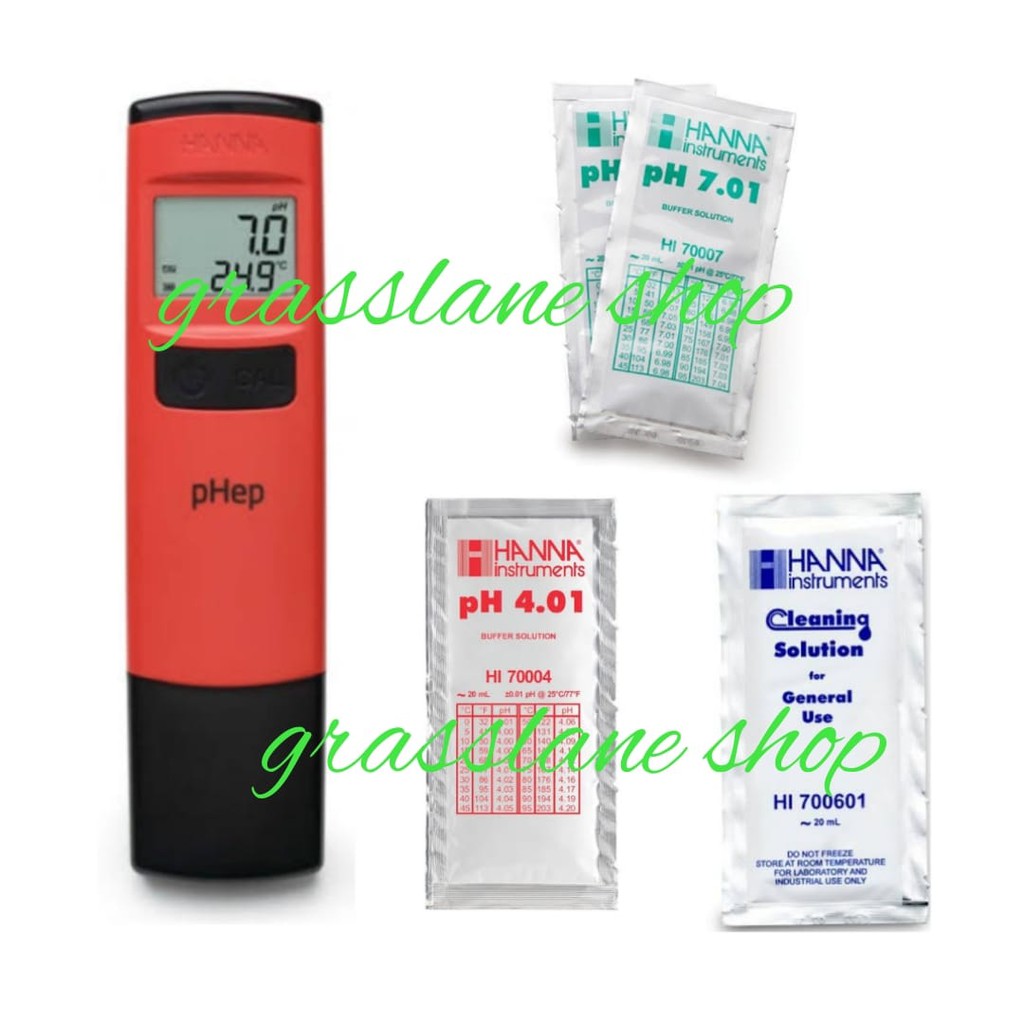 PH Meter Hanna Digital HI 98107 New pHep Pocket Tester HI98107 Waterproof 0.1