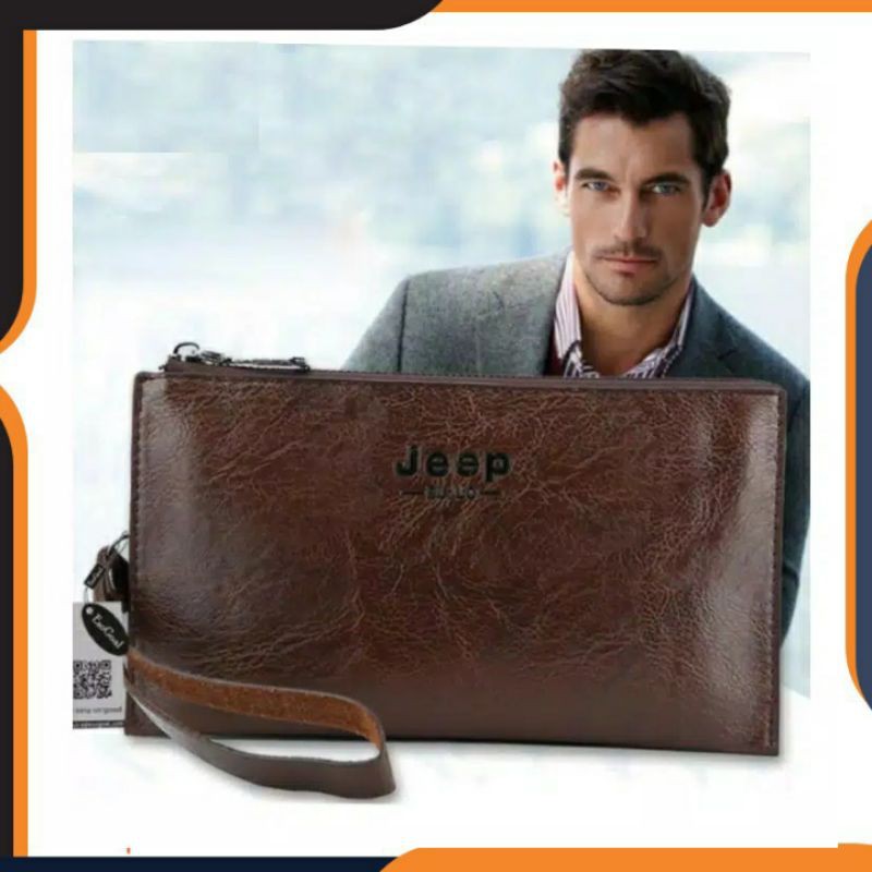 Dompet Luxuzy Zipper Jeep Buluo Wallet 1619 / Dompet  Import Jeep Buluo Clutch (COD)