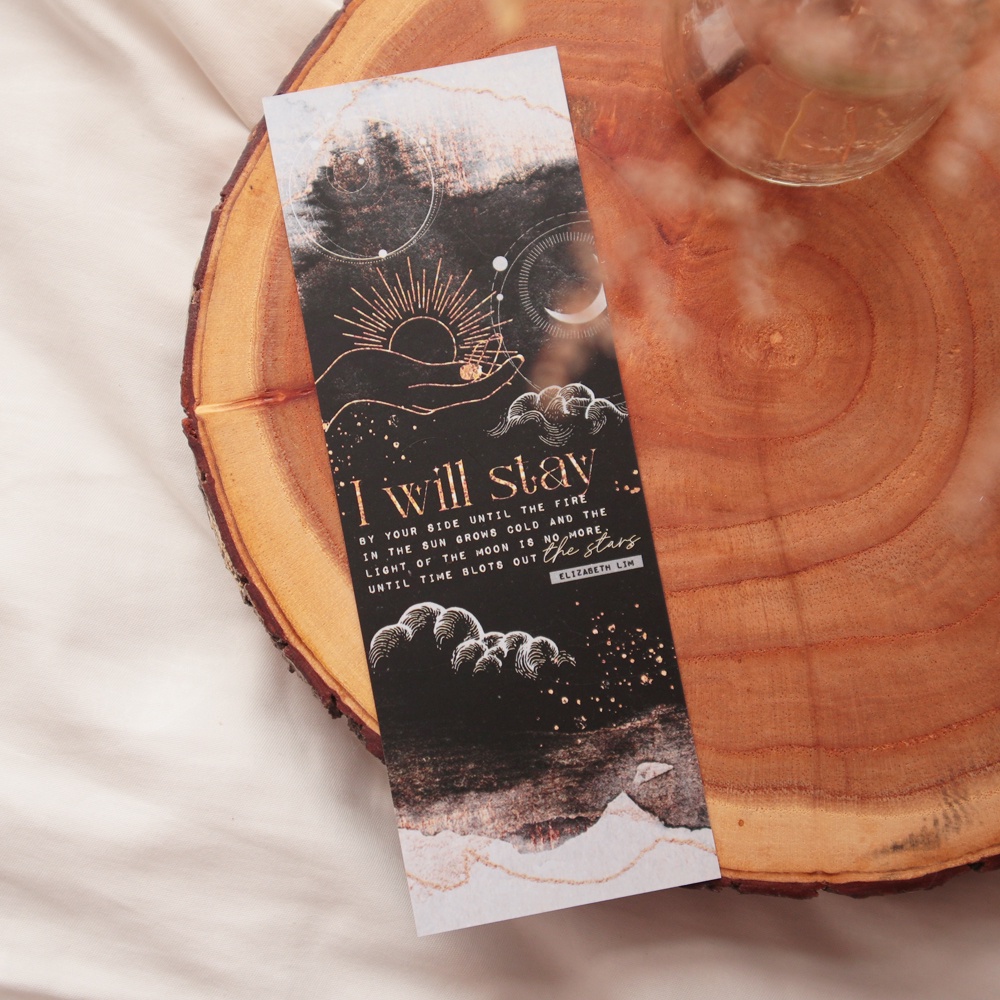 

I will stay - bookmark / postcard / print