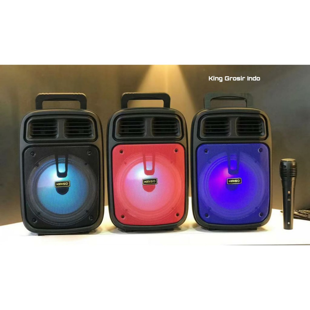 Speaker Bluetooth LED KIMISO 3383 Plus Mic Wireless Speaker